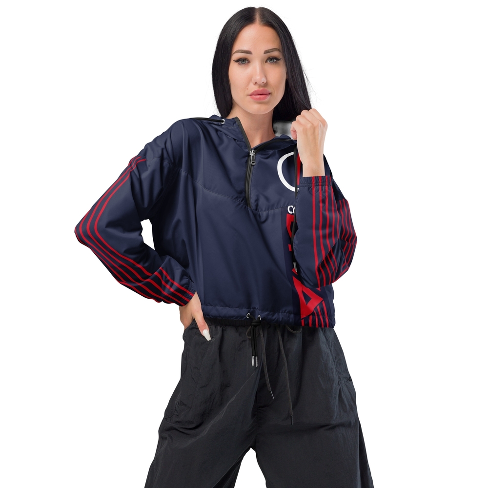 Women's Navy and Red Bomber Jacket